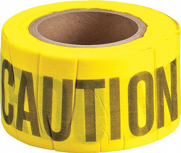 150 ft Lg, 3 in Wd, Barricade Tape - 35XM20|91090 - Grainger