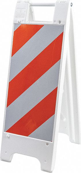 Barricade,  Reflective Orange/White, 36inH