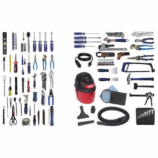 FLEXCART, 130 Total Pcs, Metric/SAE, Master Tool Set - 35XR85|FC100-EC ...