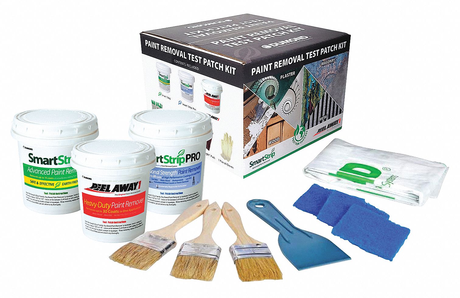 DUMOND Complete Paint Removal Test Kit Water, Paste, 1.5 gal 35XU23TPK01 Grainger