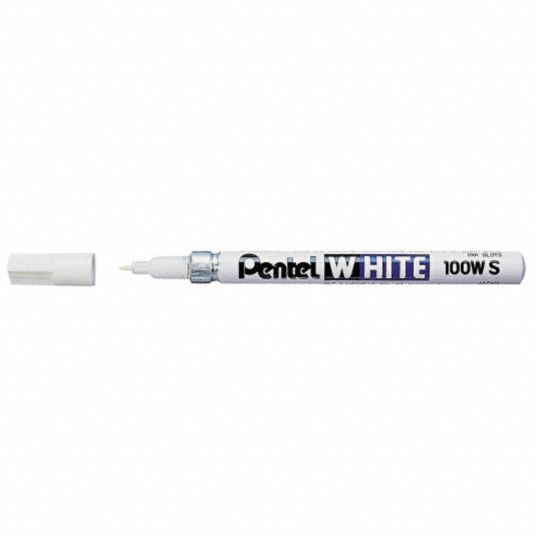 Pentel Felt Tip White Markers - PEN100WS 