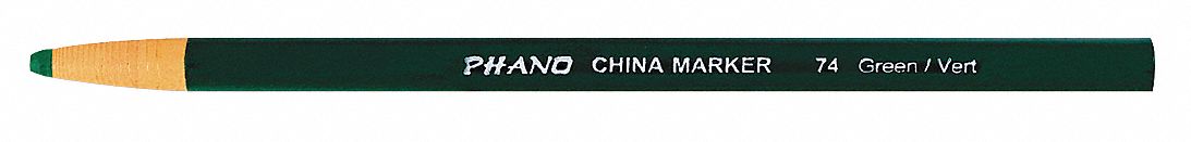 China Marker: Green, Fabric/Glass/Metal/Plastic/Rubber/Stone/Wood, Greens, 12 PK