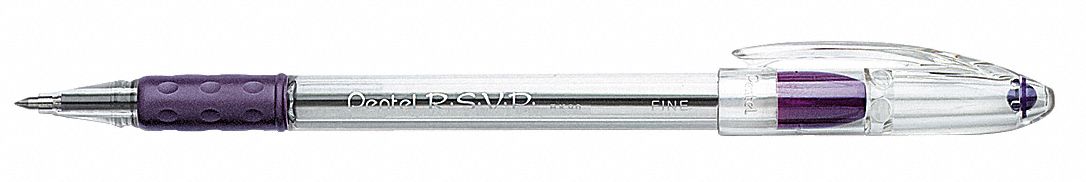 Ballpoint Pens, Purple, PK12