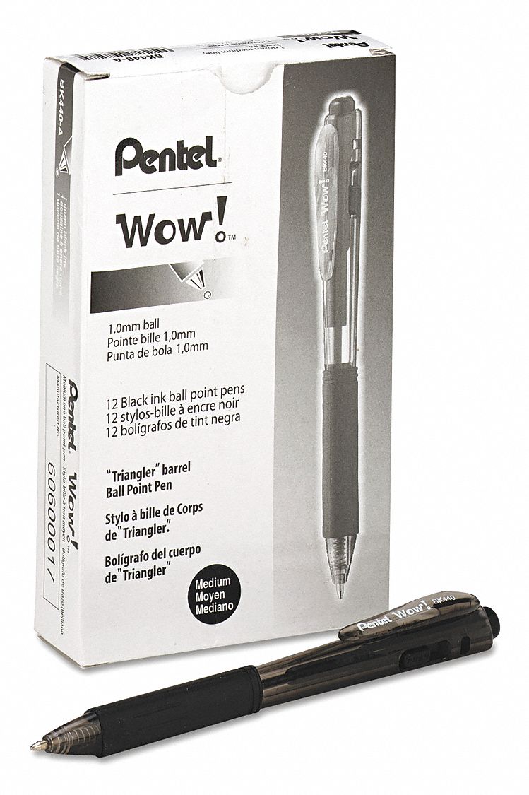 Ballpoint Pens, Black, PK12