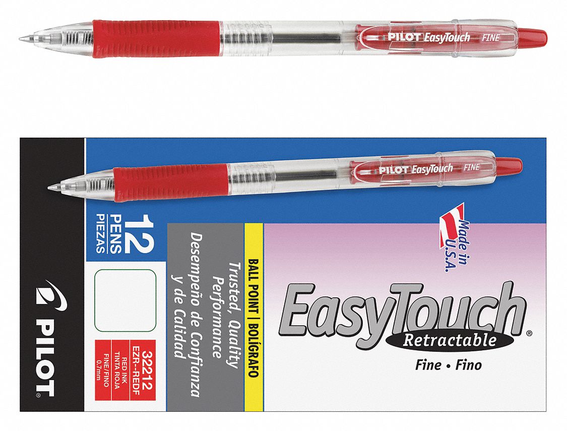 Ballpoint Pens, Red, PK12