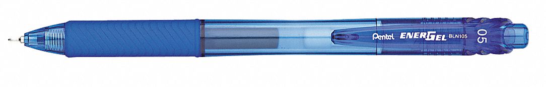 Blue, 0.5 mm Pen Tip, Rollerball Pen - 35Y179|PENBLN105C - Grainger