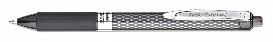 Rollerball Pens, Black, PK12