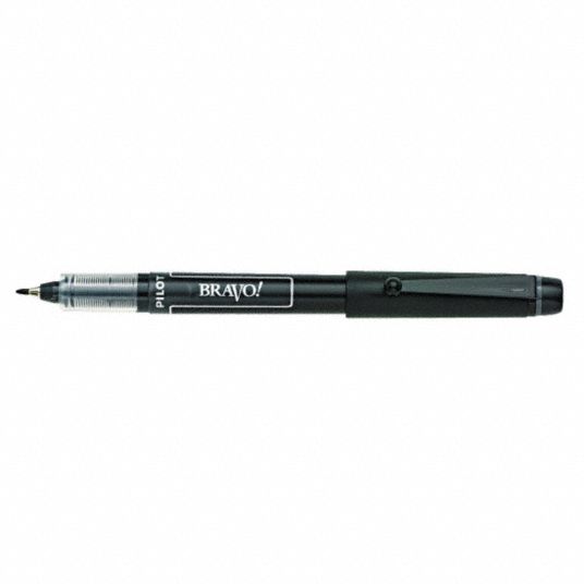Bravo! Marker Pen, Pen Tip 1.0mm, Barrel Color Black - Grainger