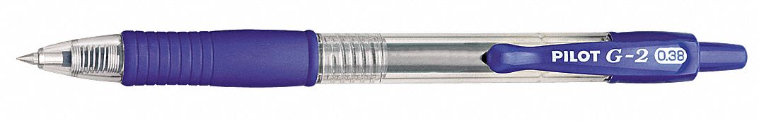 Pen Set: G2® Premium, Blue, 0.38 mm, Retractable, Translucent, Plastic, Ultra Fine, 12 PK