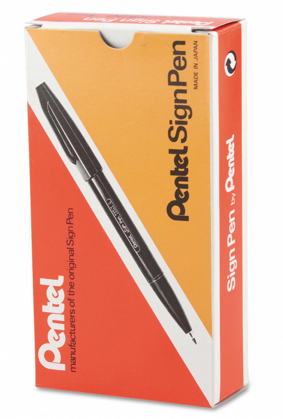 PENTEL Felt Tip Pens, Pen Tip 0.7 mm, Barrel Material Plastic, Barrel