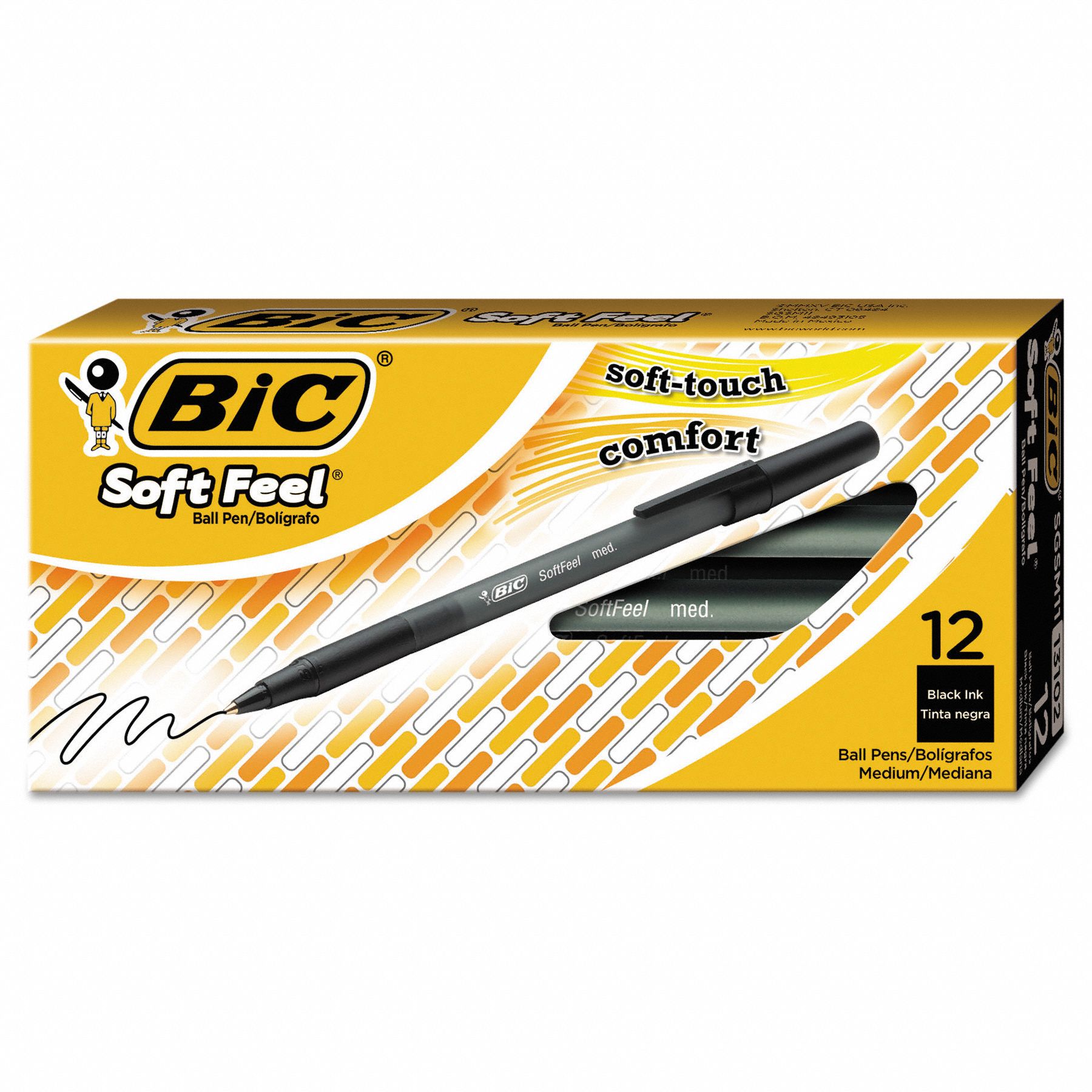 BIC Ballpoint Pens, Pen Tip 1.0 mm, Barrel Material Plastic, Barrel