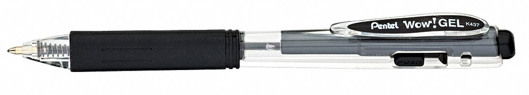 Gel Pens, Black, PK12