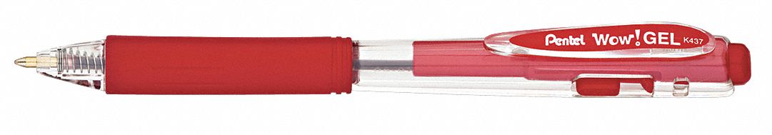 Gel Pens, Red, PK12