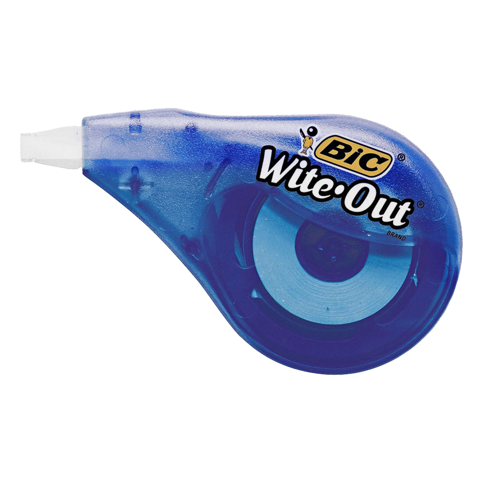 Correction Tape: Blue, Applies Dry, 1/8 in Correction Tape Wd, 472 in Correction Tape Lg
