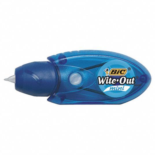 BIC, 1/5 in Wd, 236 in Lg, Correction Tape 35Y593BICWOMTP21 Grainger