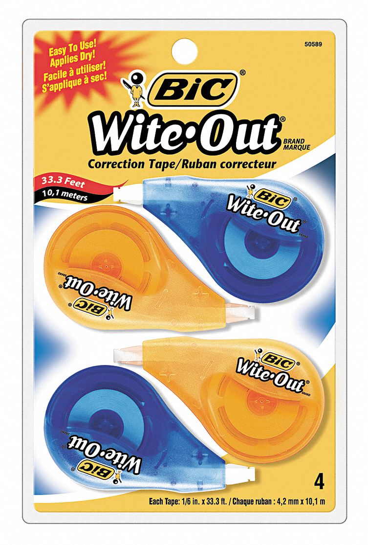 Correction Tape White PK4
