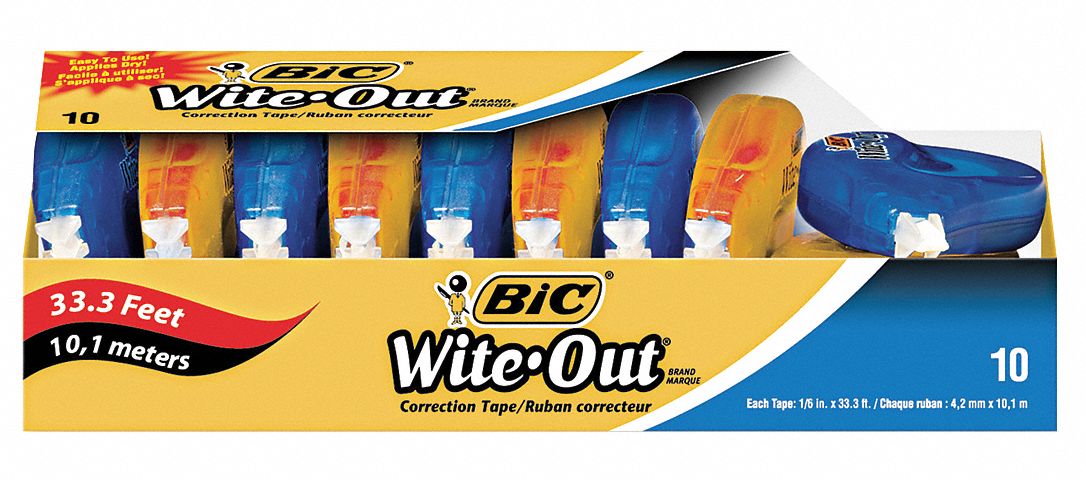 Correction Tape White PK10
