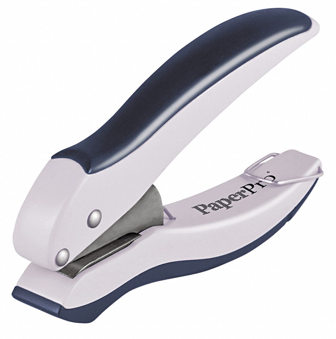 One-Hole Paper Punch: 10 Sheet Capacity, 9/32 in Hole Dia.
