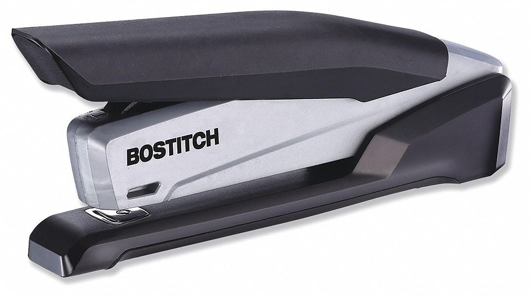 Desktop Stapler: 28 Sheet Capacity, Black/Gray