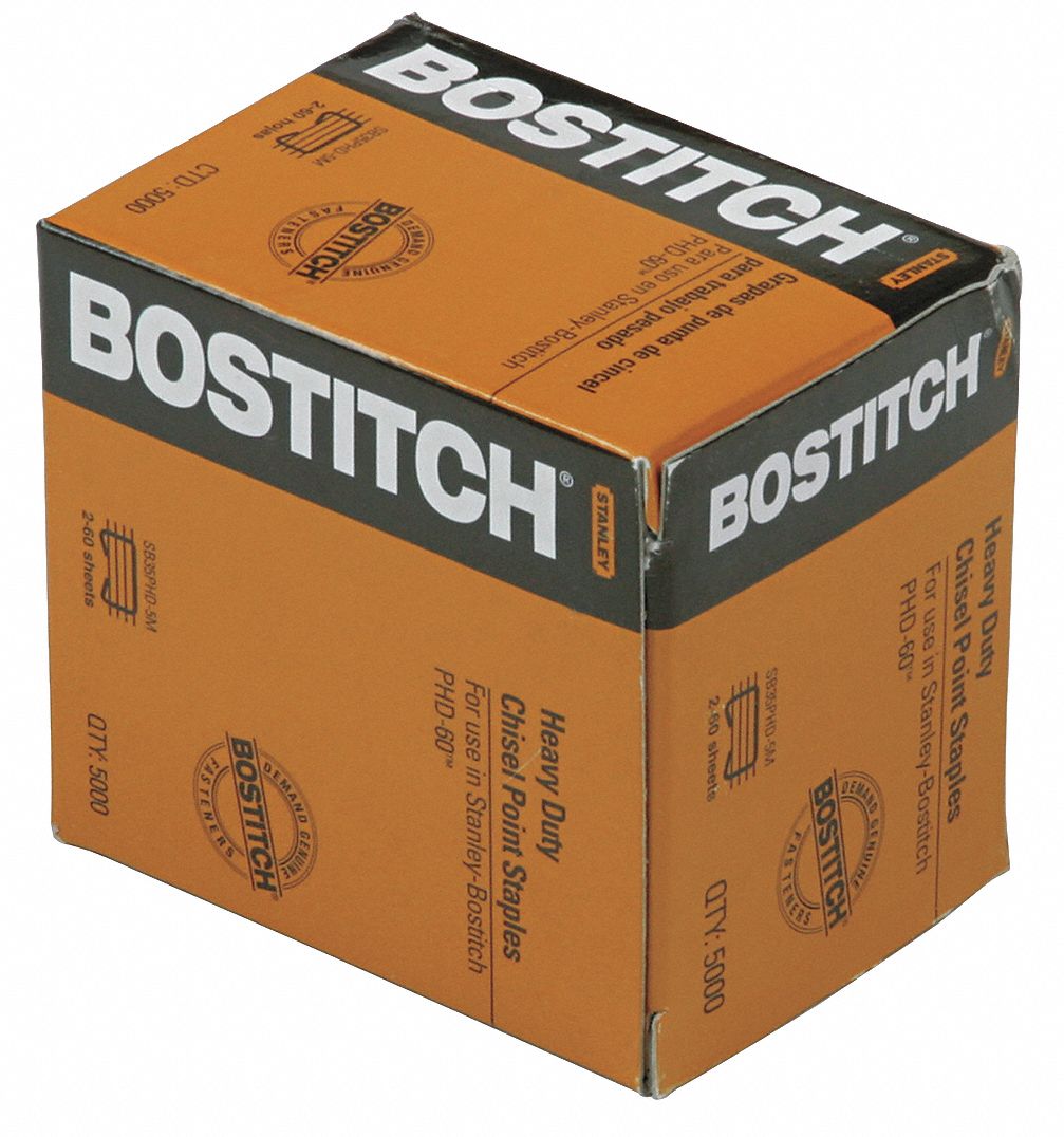 STANLEY BOSTITCH, HeavyDuty, 3/8 in Leg Lg, Personal HeavyDuty