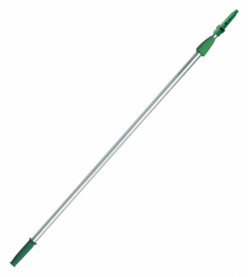 EXTENSION POLE,48 IN L,GREEN/SILVER