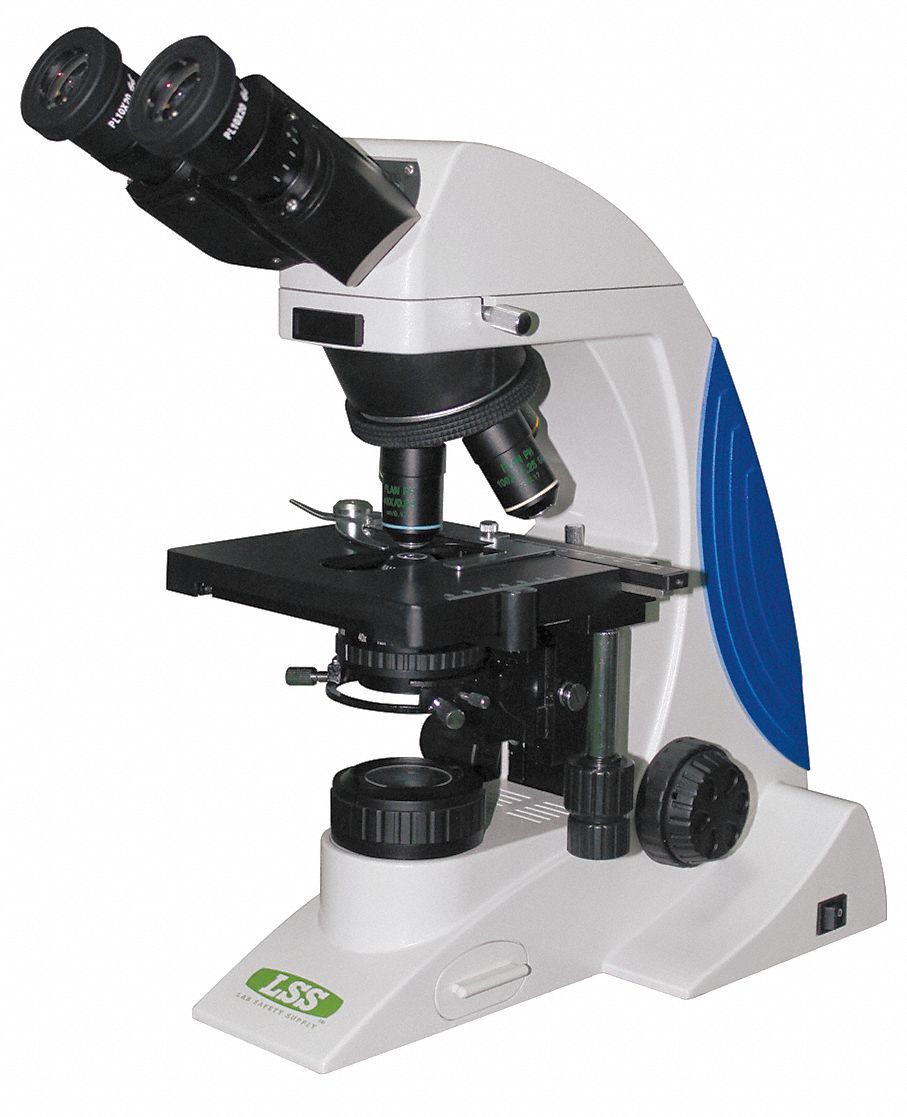 LAB SAFETY SUPPLY Phase Contrast Microscope, Binocular, 40X to 1000X