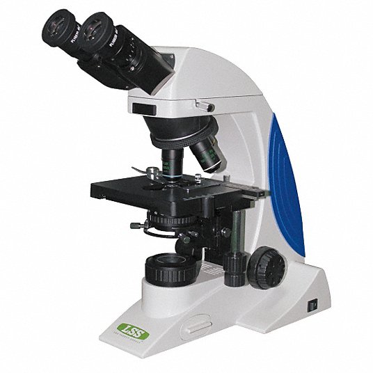 Phase Contrast Microscope: Binocular, Variable Quartz Halogen, 40X to 1000X, 1 1