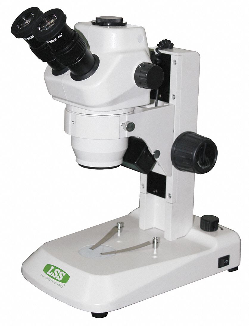 LAB SAFETY SUPPLY Microscope, Trinocular, 8X to 35X Optical