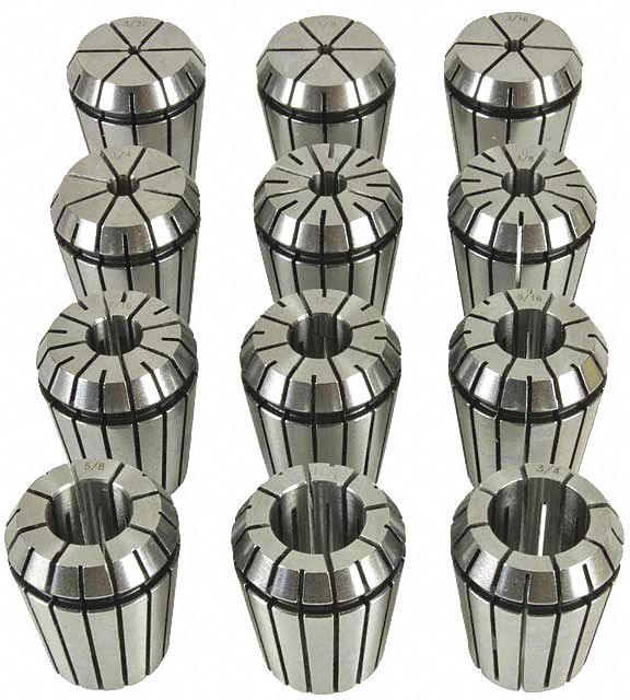 ER COLLET, SERIES ER16, 3/8 IN DIAMETER, FRACTIONAL INCH