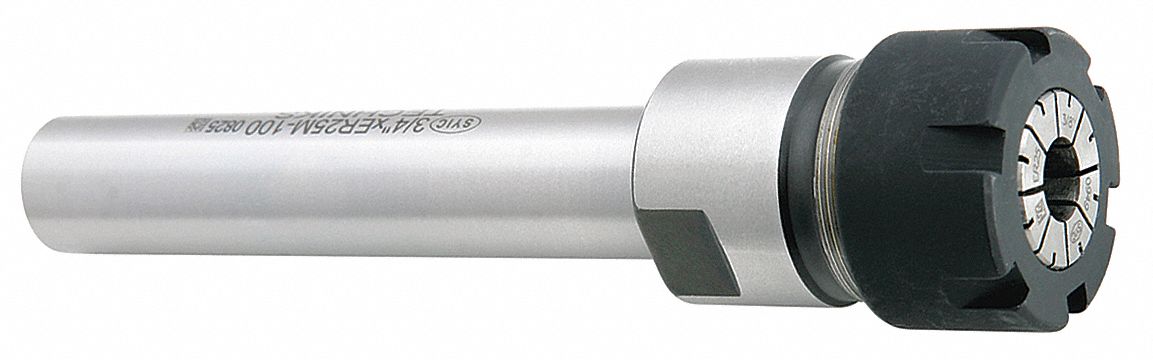 Collet Chuck Extension: ER11, 1/2 in Shank Dia, 26.5 mm Projection