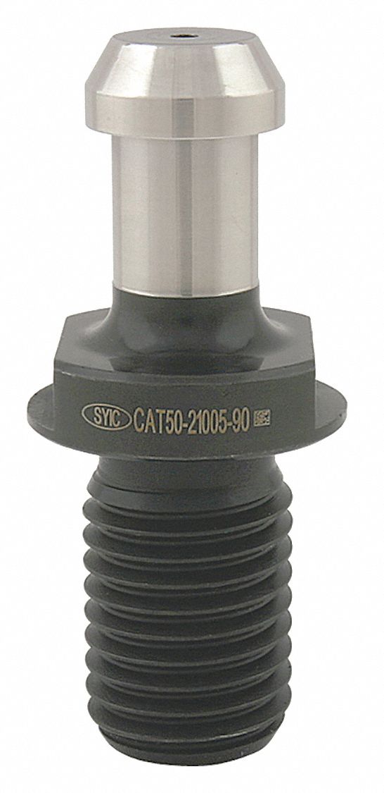 Retention Knob: Coolant Through, CAT50 Taper, 90°, 0.9 in Dia