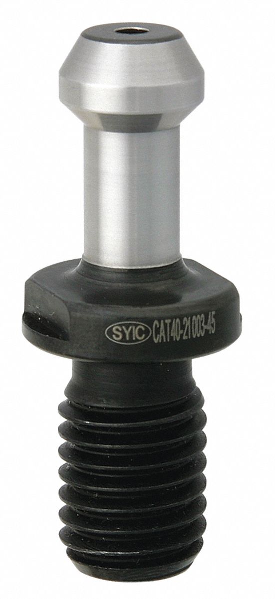 Retention Knob: Coolant Through, CAT50 Taper, 45°, 1.14 in Dia