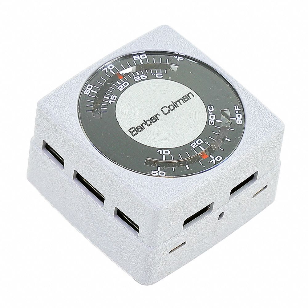 Pneumatic Thermostat: 55° to 85°F, 2 Pipes, High Volume Pipes/Air Flow Output