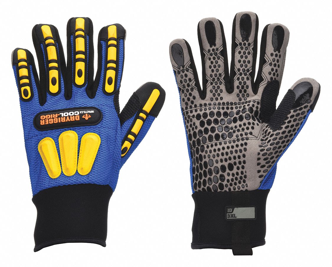 Impact Gloves, 3XL,