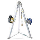 CONFINED SPACE ENTRY KIT, INC TRIPOD/WINCH/SRL/PULLEY/BRACKETS/CARRYING BAGS, SILVER, ALUMINUM