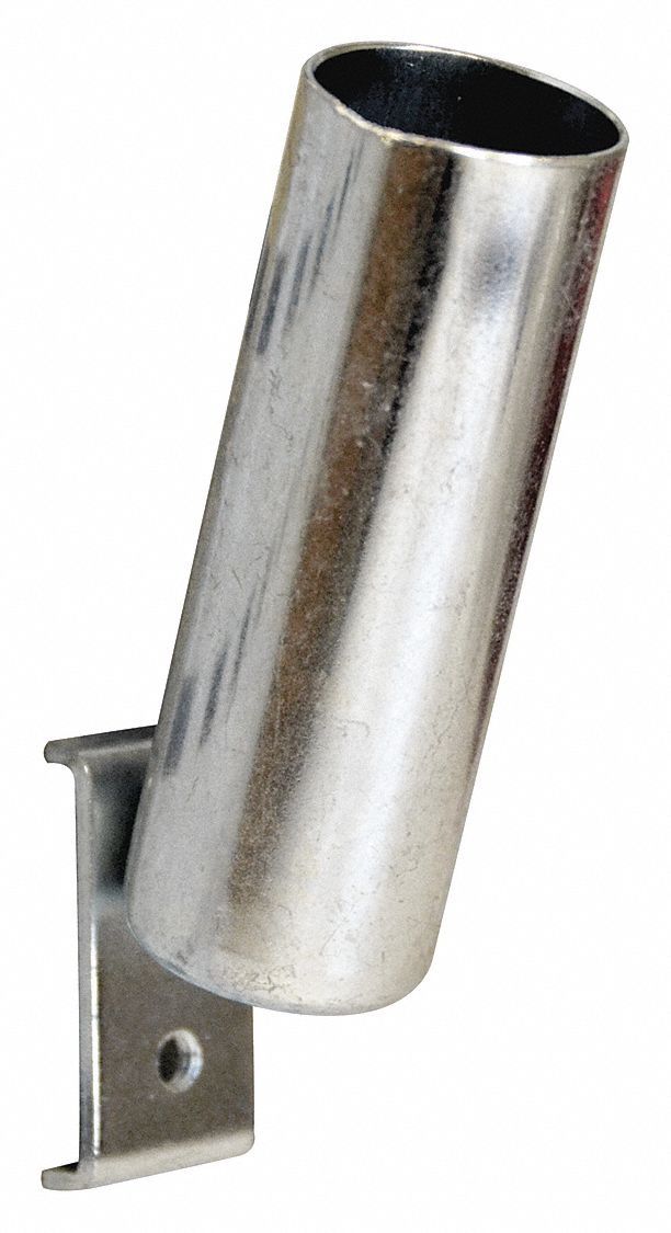 Screwdriver Holder: 2 1/2 in x 2 35/64 in x 3 3/4 in, 1 Hooks, Screw-In, Surface, Silver