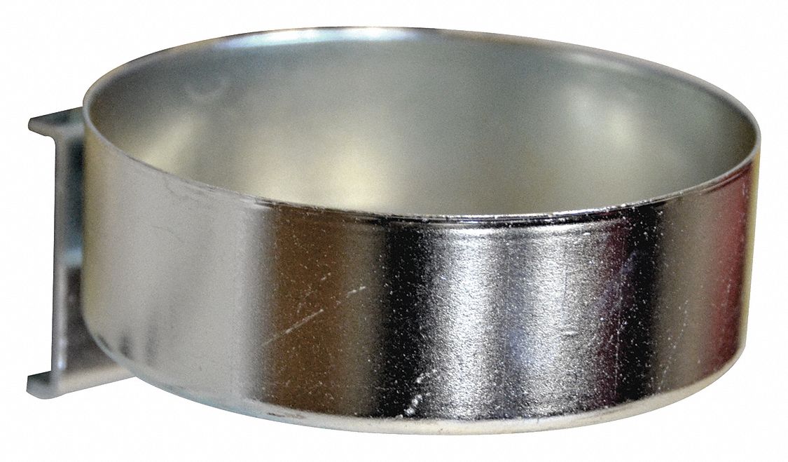 Single Ring Tool Holder: 3 9/16 in x 4 in x 1 in, 1 Hooks, 3 1/2 in Hook Dp, Screw-In