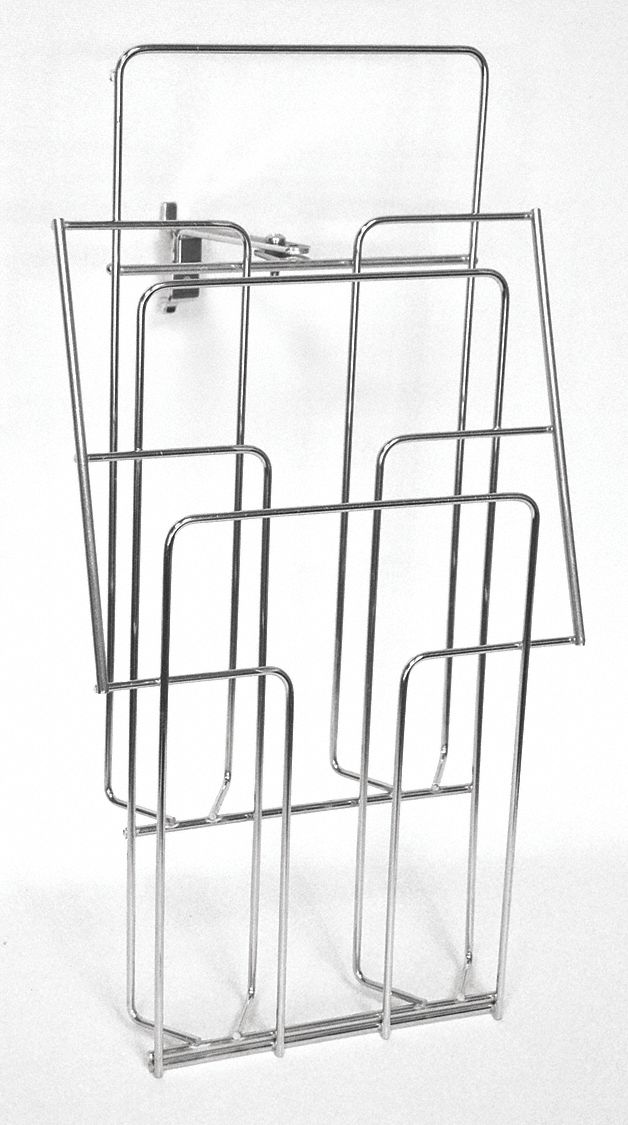 Documents Holder: 2 3/4 in x 9 3/8 in x 18 1/4 in, 1 Hooks, 2 3/4 in Hook Dp, Screw-In