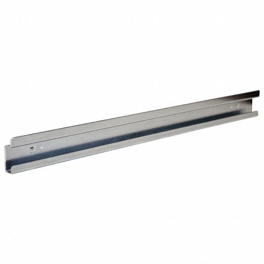 TRESTON Steel Bin Mounting Rail, Hanging Mounting Type, Silver, Finish ...