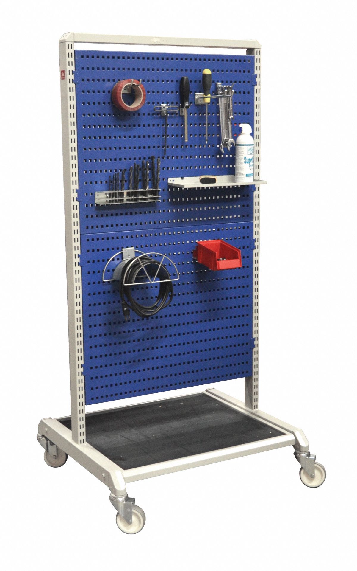 GRAINGER APPROVED Steel Vertical Pegboard Truck, 770 lb Load Capacity