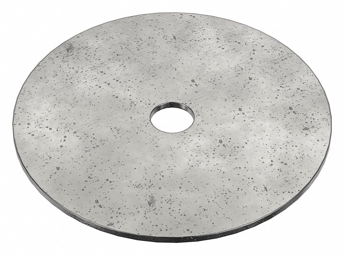 Large O.D. Oversized Washer: Case Hardened, Steel, 5/16 in Screw Sz, 0.348 in In Dia, 100 PK