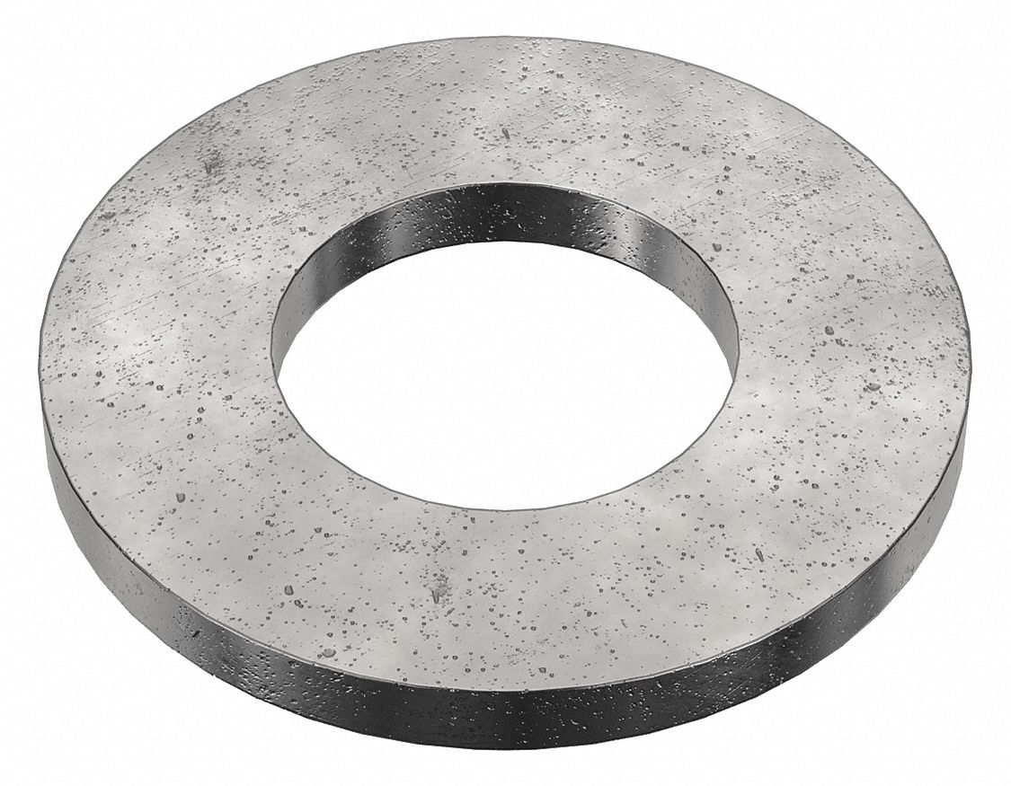 Large O.D. Oversized Washer: Case Hardened, Steel, 1/2 in Screw Sz, 0.535 in In Dia, 50 PK