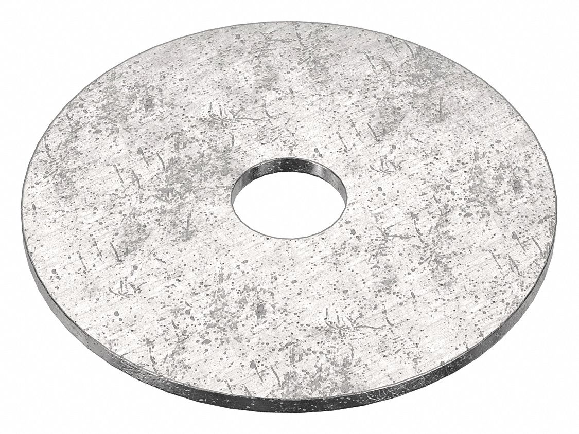 Large O.D. Oversized Washer: 18-8, Stainless Steel, 3/8 in Screw Sz, 0.41 in In Dia, 18-8, 50 PK