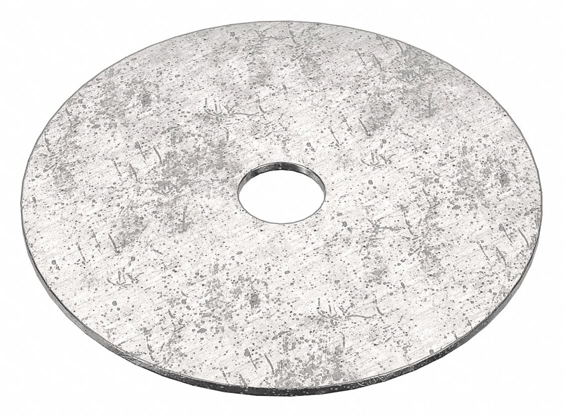 Large O.D. Oversized Washer: 18-8, Stainless Steel, 1/2 in Screw Sz, 0.535 in In Dia, 18-8, 25 PK