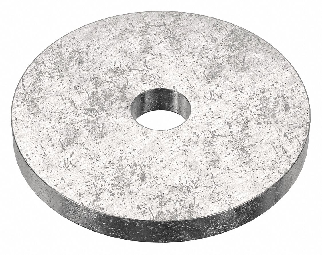 Large O.D. Oversized Washer: 316, Stainless Steel, #6 Screw Sz, 0.125 in In Dia, 316, 50 PK