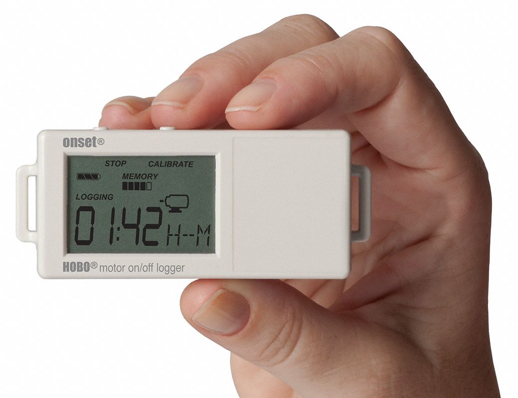 HOBO Data Logger, Motor On/Off, 512 KB 35YW58UX90004M Grainger
