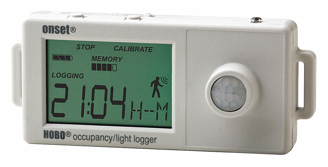 HOBO, 15%to 85% Relative Humidity Measured, -4°F to 140°F, Data Logger ...