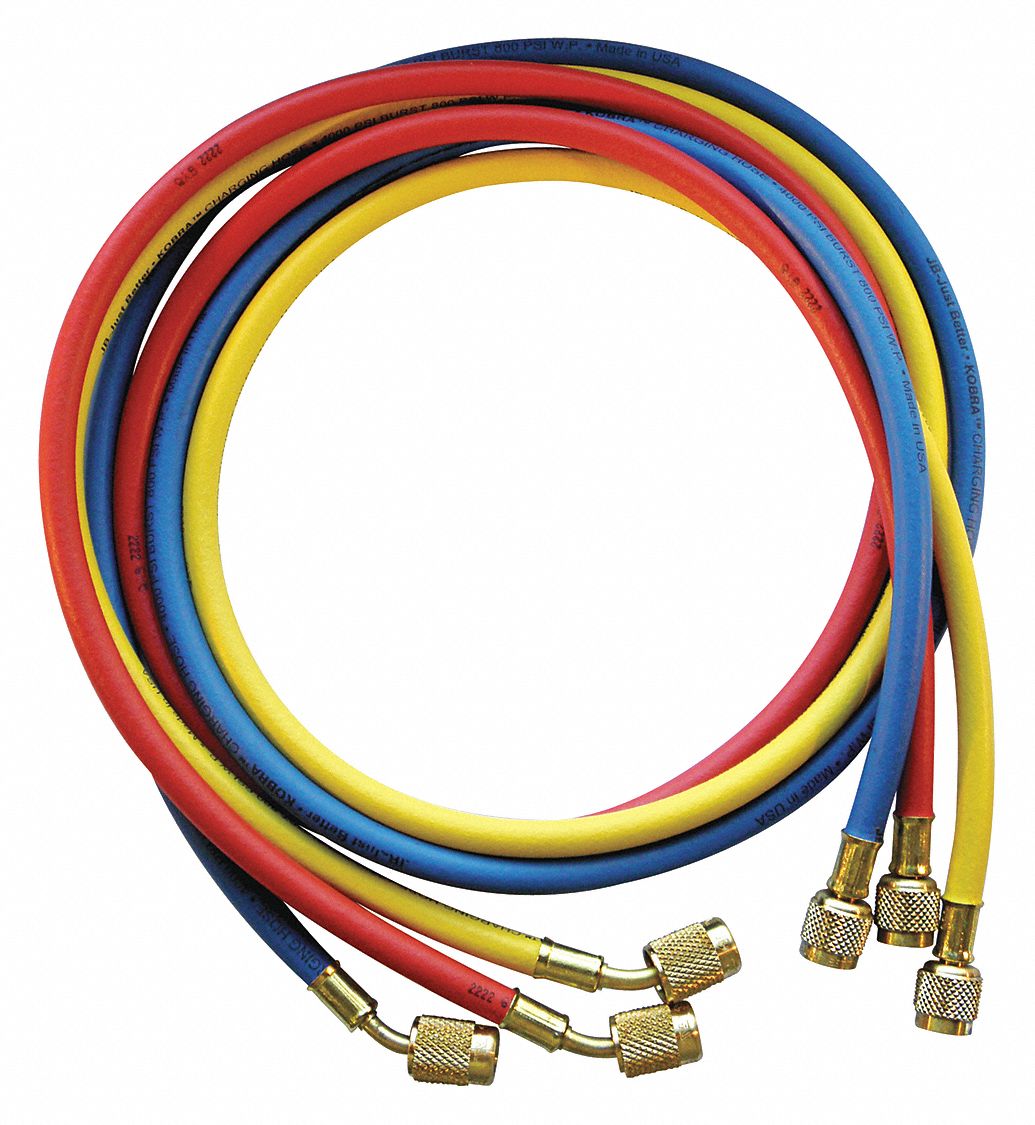 JB INDUSTRIES, Manifold Hose Set, Low Loss, 30° Angle, Manifold Hose