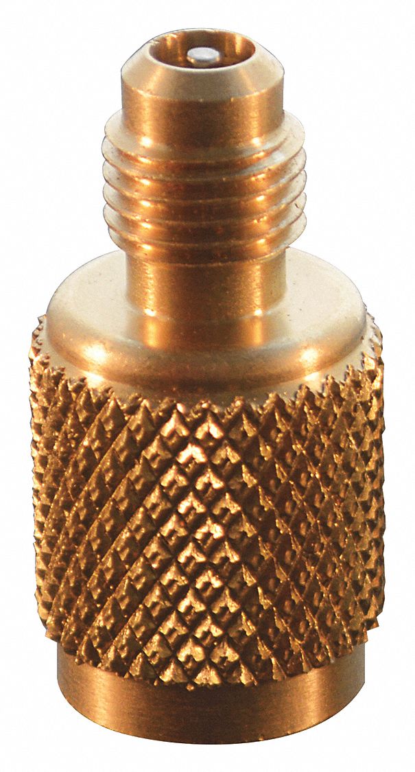 QUICK-COUPLER,0 ° ,BRASS,¼ IN SAE MALE X 5/16 IN FEMALE,1000 PSI,FOR REFRIGERATION HOSE