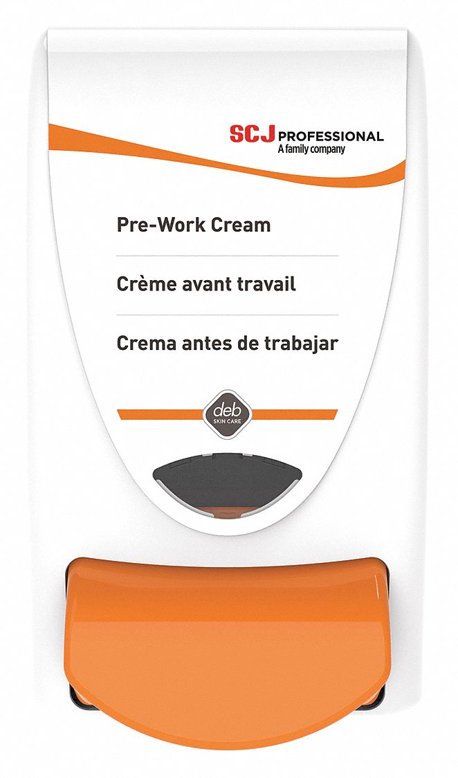 LOTION DISPENSER, MANUAL, 1 L REFILL SIZE, LIQUID, WHITE, GLOSSY, PROTECT